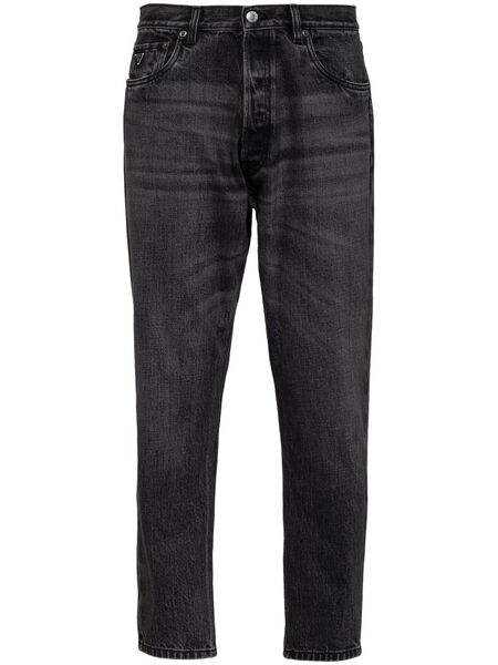  Prada Mid-rise Straight-leg Jeans - Black 