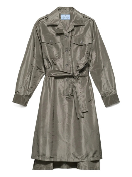  Prada Midi Taffeta Dress - Green 