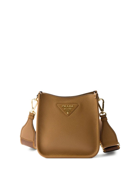  Prada Mini Leather Shoulder Bag - Brown 