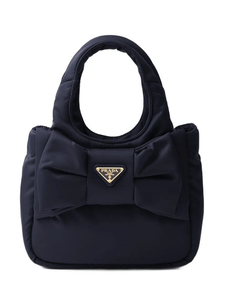  Prada Mini Padded Re-nylon Tote Bag - Blue 