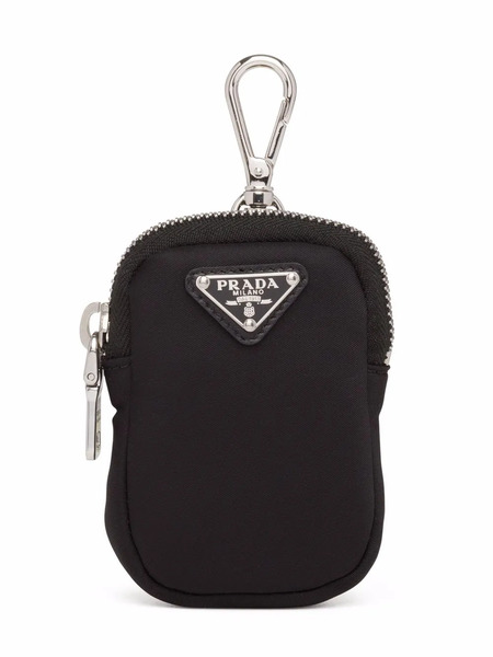  Prada Mini Re-nylon Keyring Bag Charm - Black 