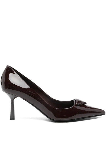  Prada 70mm Patent Leather Pumps - Red 