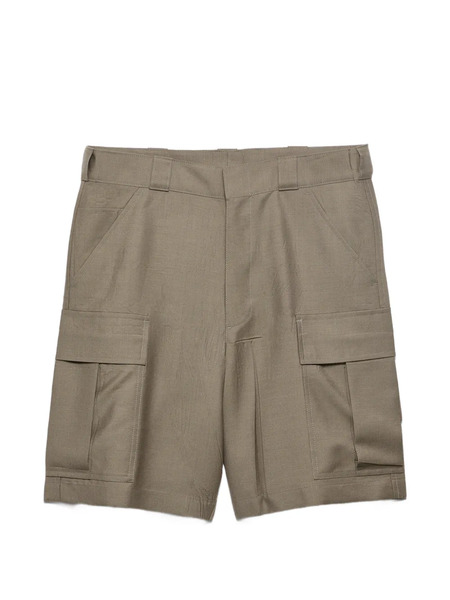  Prada Mohair And Wool Bermudas - Green 