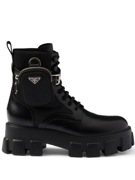  Prada Monolith Boots - Black 