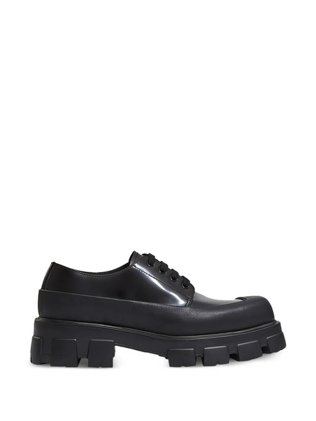  Prada Monolith Leather Derby Shoes - Black 