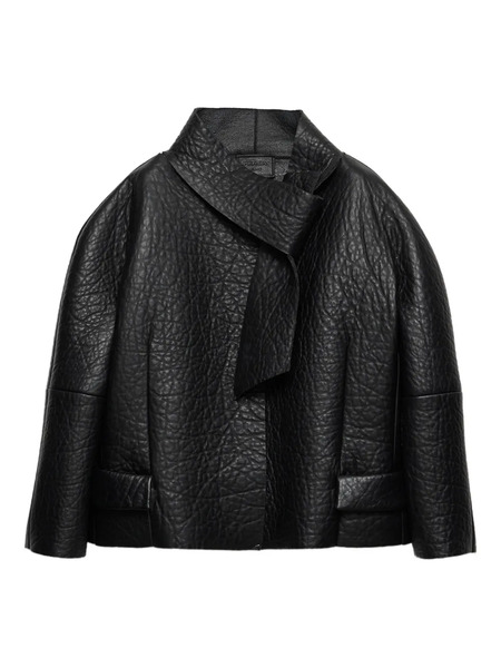  Prada Nappa Leather Jacket - Black 