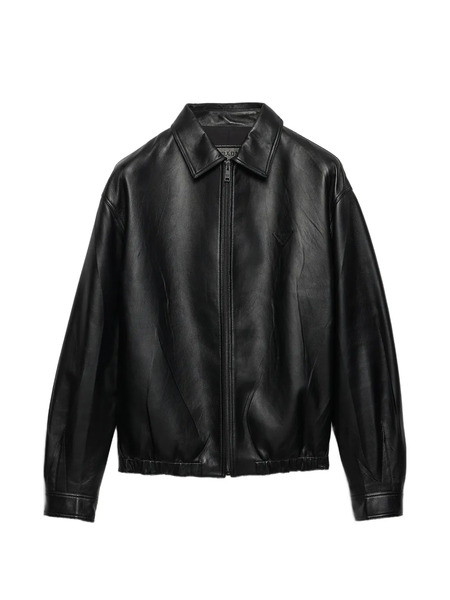  Prada Nappa Leather Jacket - Black 
