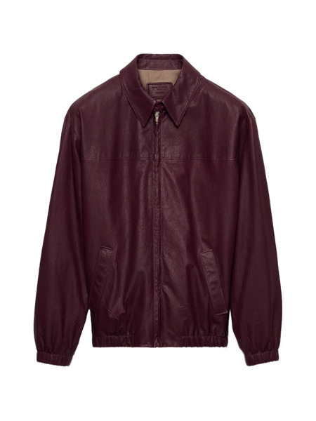  Prada Nappa Leather Jacket - Purple 