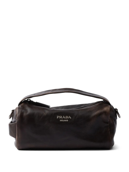  Prada Nappa Leather Shoulder Bag - Brown 
