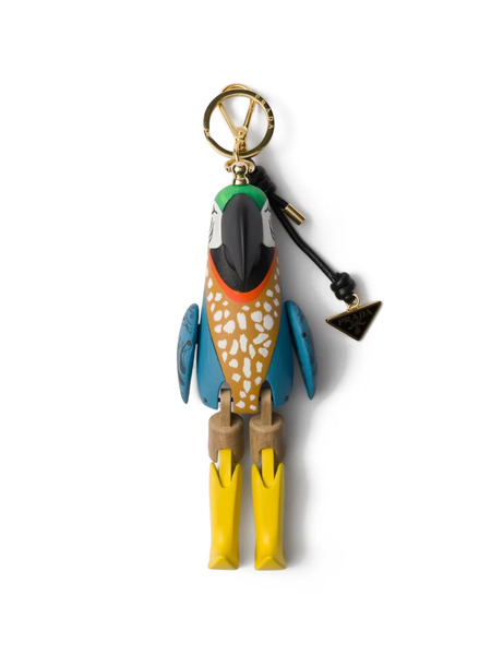  Prada Parrot Charm Keyring - Blue 