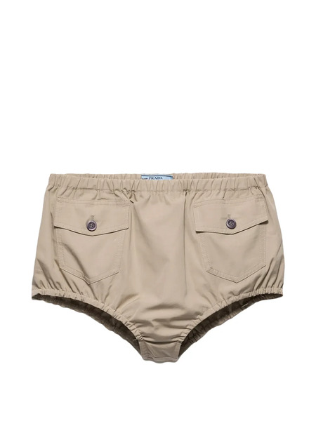  Prada Poplin Shorts - Neutrals 