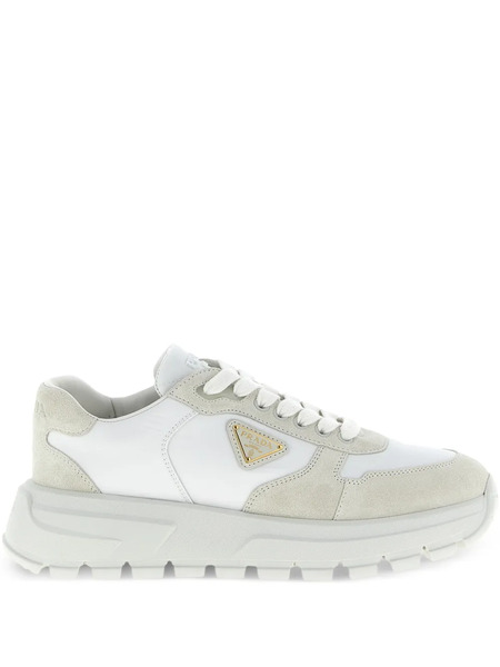  Prada Prax 01 Metal-triangle Sneakers - White 