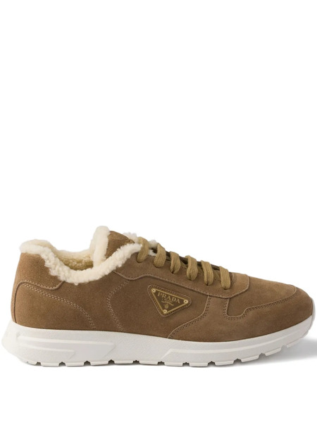  Prada Prax Suede Sneakers - Neutrals 