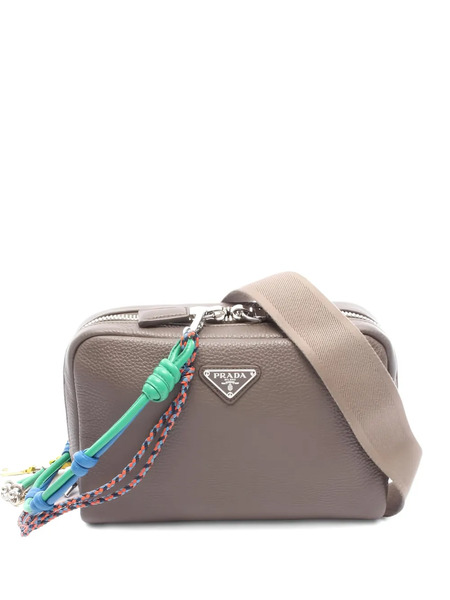  Prada Pre-owned Logo-plaque Shoulder Bag - Grey 