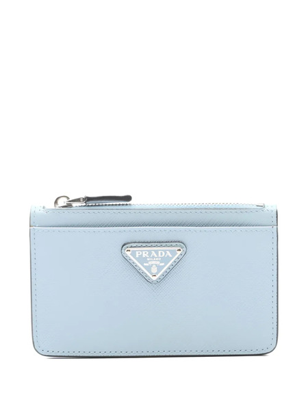  Prada Pre-owned Logo-triangle Coin Purse - Blue 