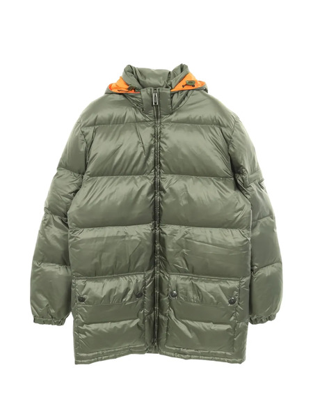  Prada Pre-owned 2000s Logo-plaque Down Jacket - Green 
