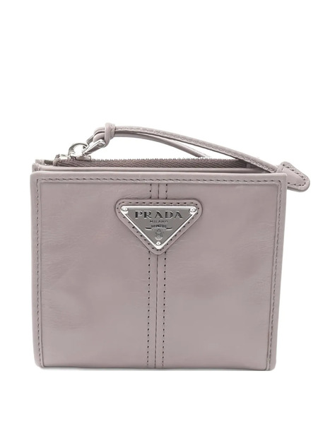  Prada Pre-owned 20's Small Logo-plaque Zip Wallet - Grey 