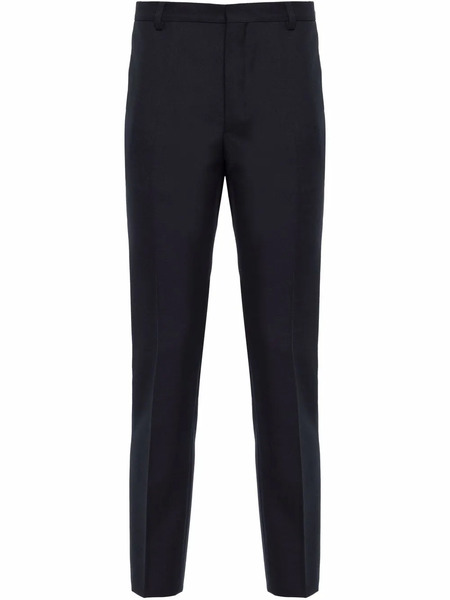  Prada Pressed-crease Tailored Trousers - Blue 
