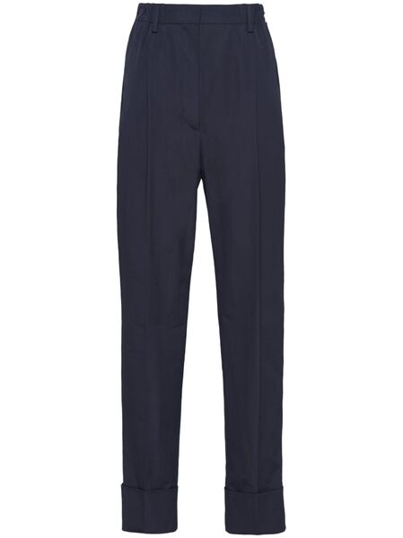  Prada Pressed-crease Tailored Trousers - Blue 