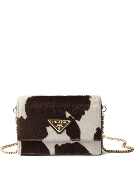  Prada Printed Card Holder - White 