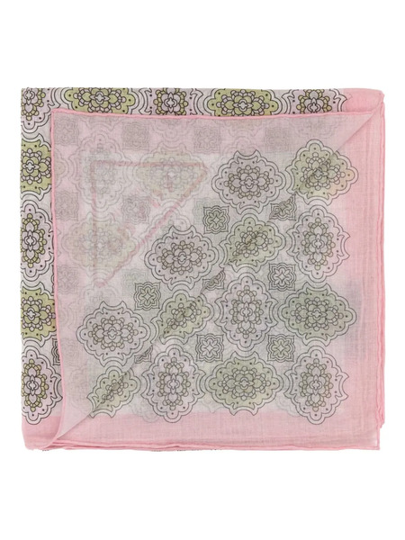 Prada Printed Cotton Foulard - Neutrals 