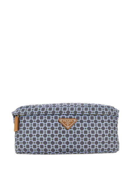  Prada Printed-pattern Belt Bag - Blue 