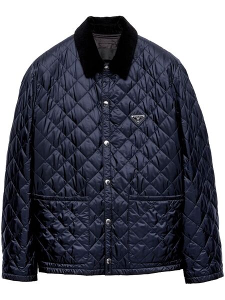  Prada Quilted Jacket - Blue 