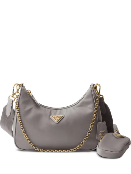  Prada 2005 Re-edition Re-nylon Shoulder Bag - Grey 