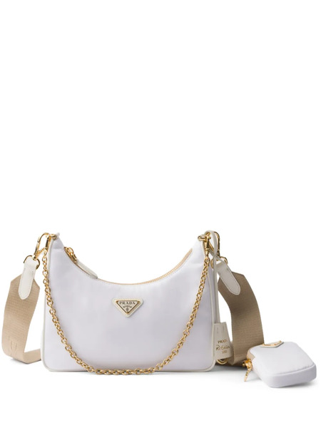  Prada Re-edition 2005 Re-nylon Shoulder Bag - White 