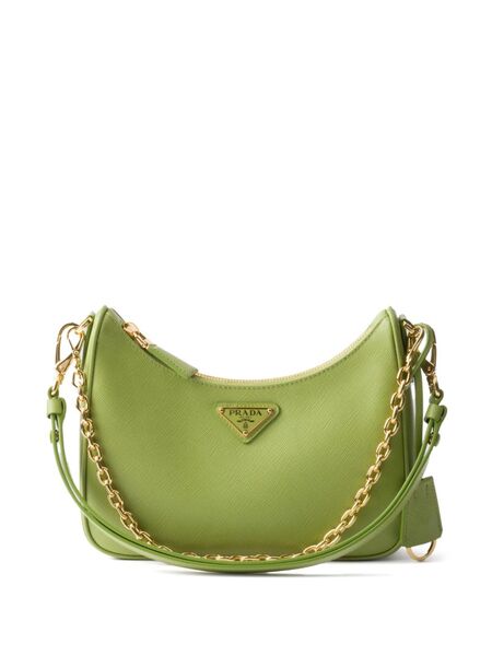  Prada Re-edition Saffiano Leather Mini Bag - Green 