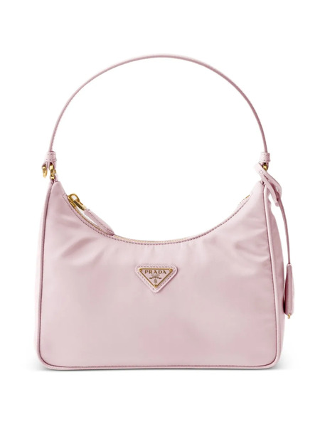  Prada Re-edition 2005 Triangle-logo Mini Bag - Pink 