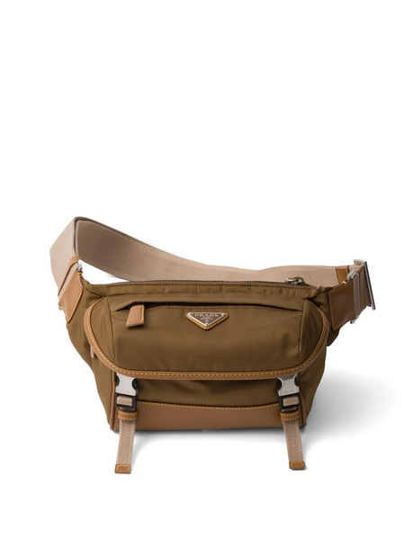  Prada Re-nylon And Leather Belt Bag - Brown 