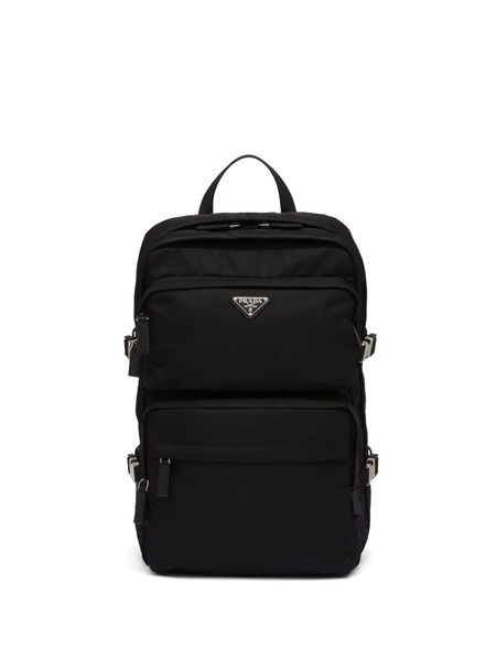  Prada Re-nylon And Saffiano Leather Backpack - Black 