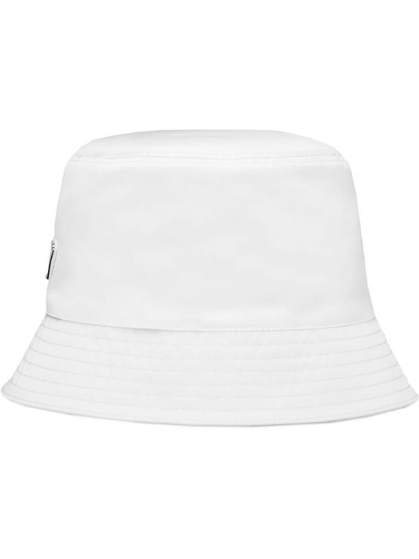  Prada Re-nylon Bucket Hat - White 