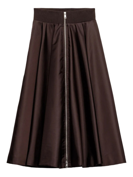  Prada Re-nylon Circle Skirt - Brown 
