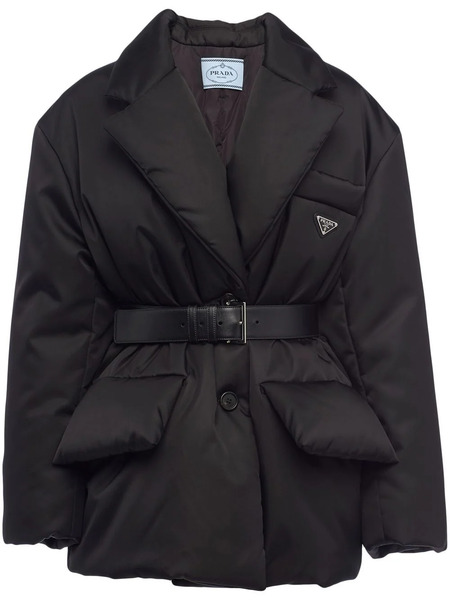  Prada Re-nylon Down Jacket - Black 