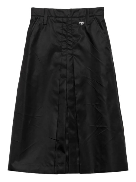  Prada Re-nylon Flared Skirt - Black 