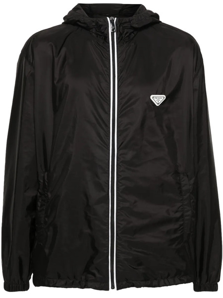  Prada Re-nylon Hooded Jacket - Black 