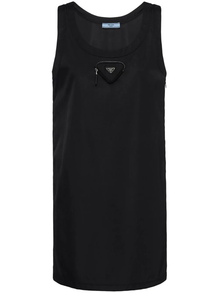  Prada Re-nylon Mini Dress - Black 