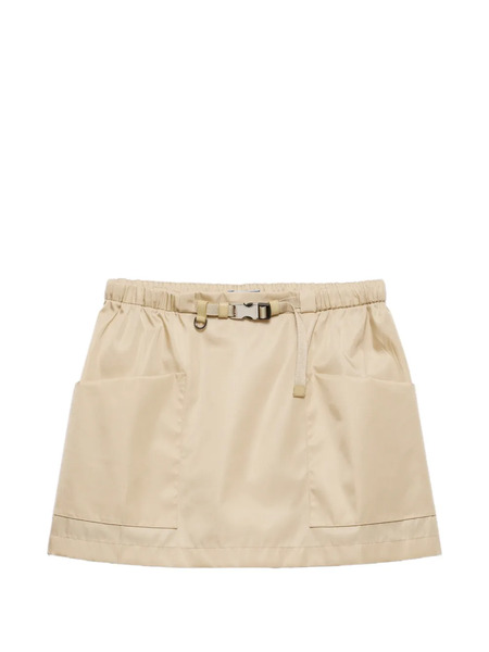  Prada Re-nylon Mini Skirt - Neutrals 
