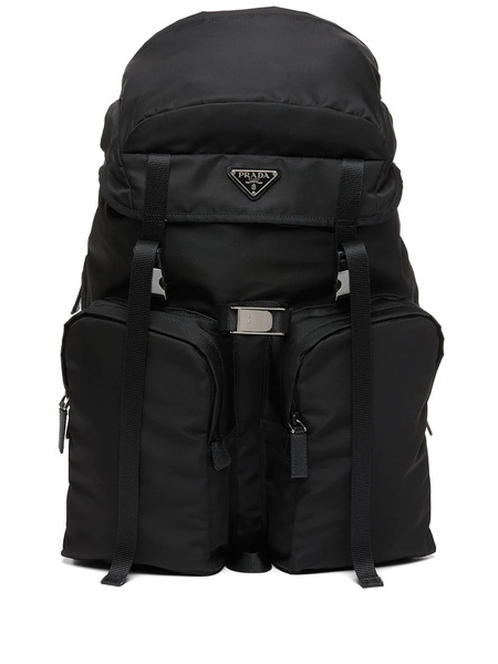  Prada Re-nylon Multi-pocket Backpack - Black 