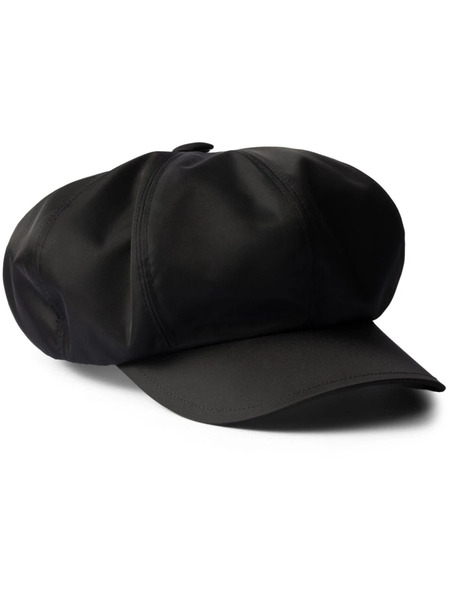  Prada Re-nylon Newsboy Cap - Black 