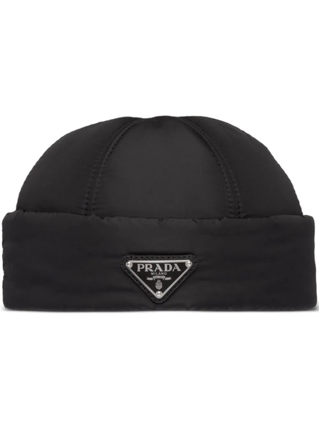  Prada Re-nylon Padded Beanie - Black 