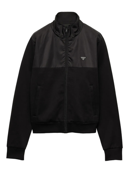  Prada Re-nylon Panelled Jacket - Black 