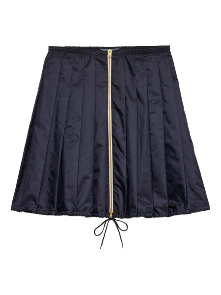  Prada Re-nylon Pleated Mini Skirt - Blue 