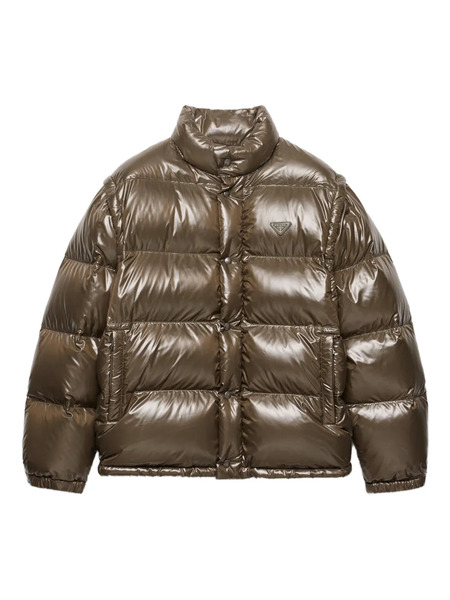  Prada Re-nylon Puffer Jacket - Green 