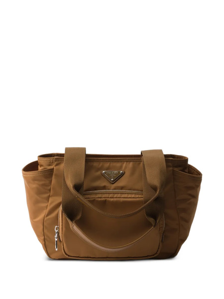  Prada Re-nylon Tote Bag - Brown 