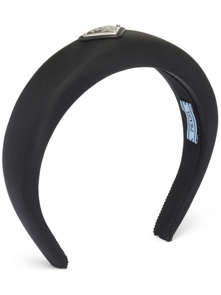  Prada Re-nylon Triangle-logo Headband - Black 