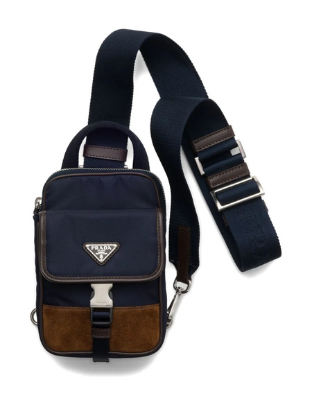 Prada Re-nylon Triangle-logo Shoulder Bag - Blue 