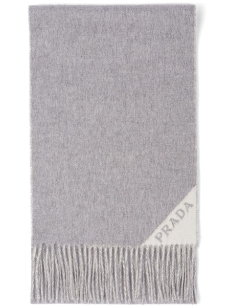  Prada Reversible Cashmere Scarf - Grey 